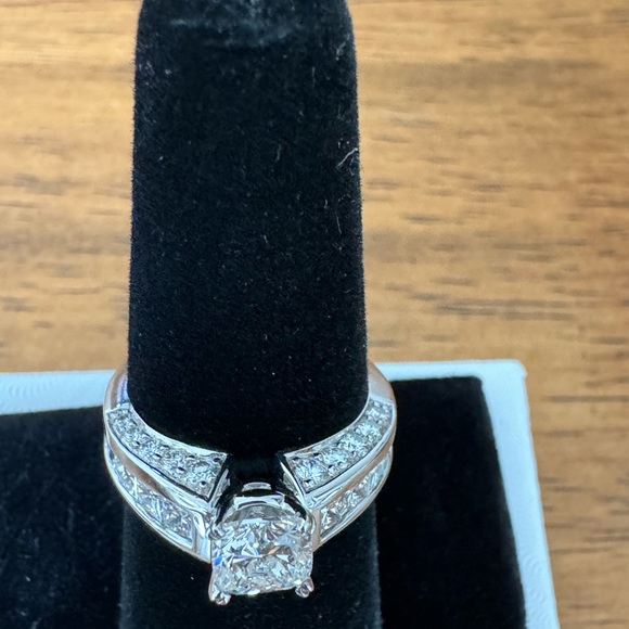 GIA Certified Cushion Cut Diamond Ring - Picture 14 of 14